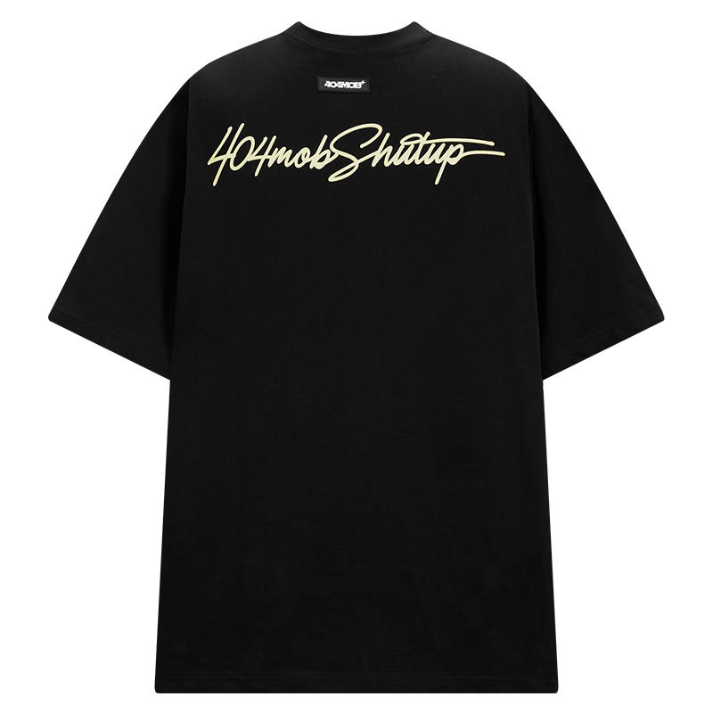 404MOB GANG T Shirts Unisex Crew Neck Moderate