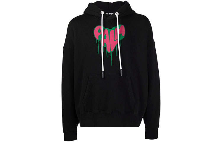 PALM ANGELS Palm Spray Heart Hoodie