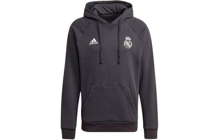 Adidas Adidas Real Madrid Sweatshirts Men's Black Hooded Moderate Regular