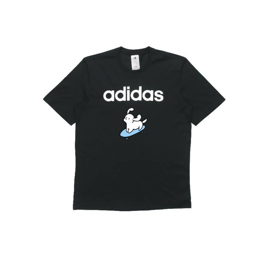 Adidas Adidas T Shirts Unisex Black Crew Neck Moderate Straight Fit
