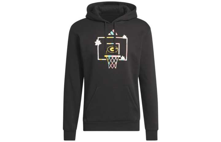 Adidas Adidas Sweatshirts Men's Black/White Hooded Moderate Regular