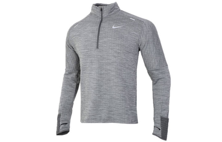Nike Nike Sweatshirts Men's Gray Stand Collar Moderate Regular