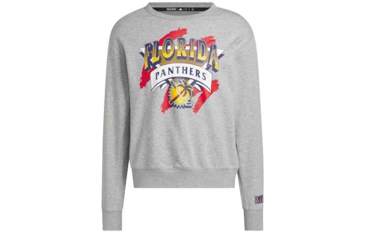 Adidas Adidas Sweatshirts Men's Medium Gray Crew Neck Moderate Regular