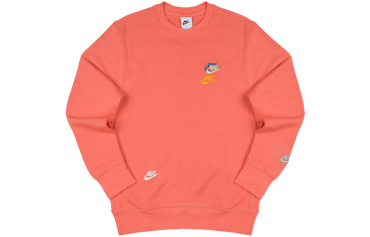 Nike Nike Sweatshirts Men's Mysterious Ash Red Crew Neck Moderate Regular