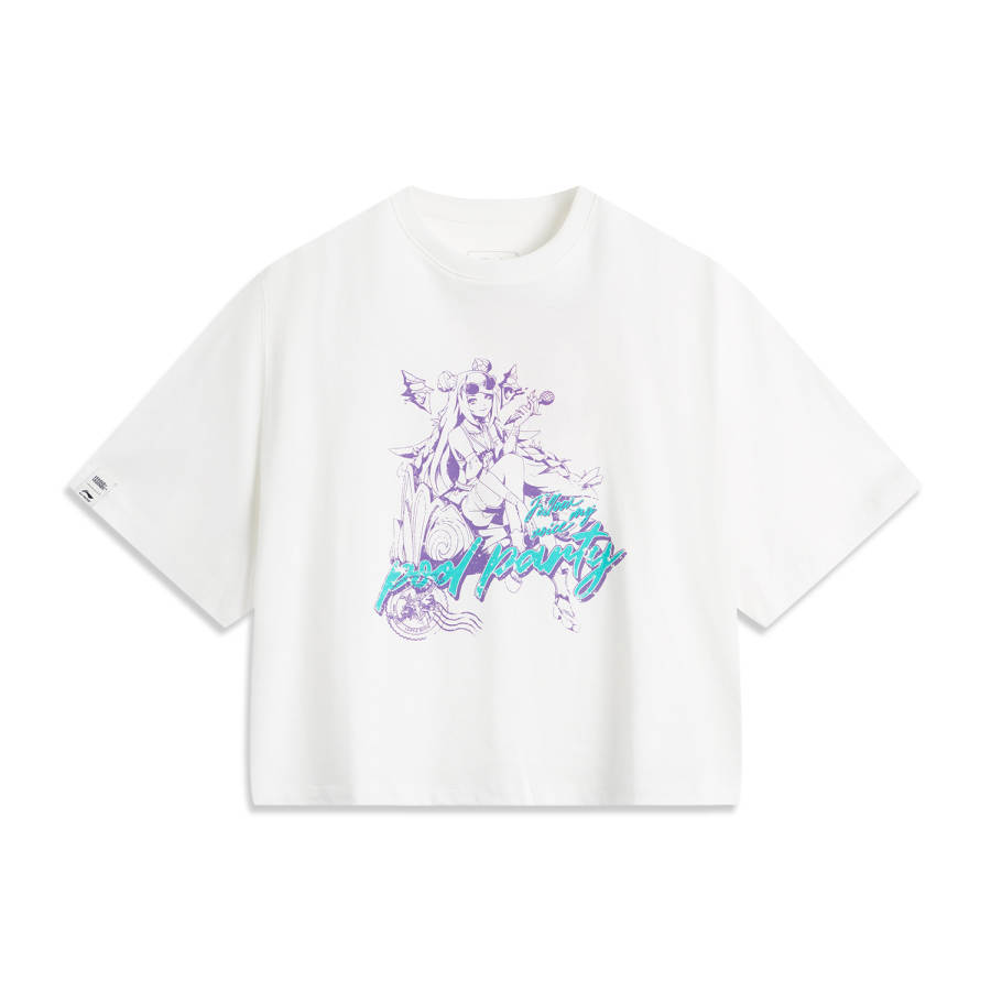 Li-Ning Li Ning Sports Life Collection T Shirt Unisex Ivory