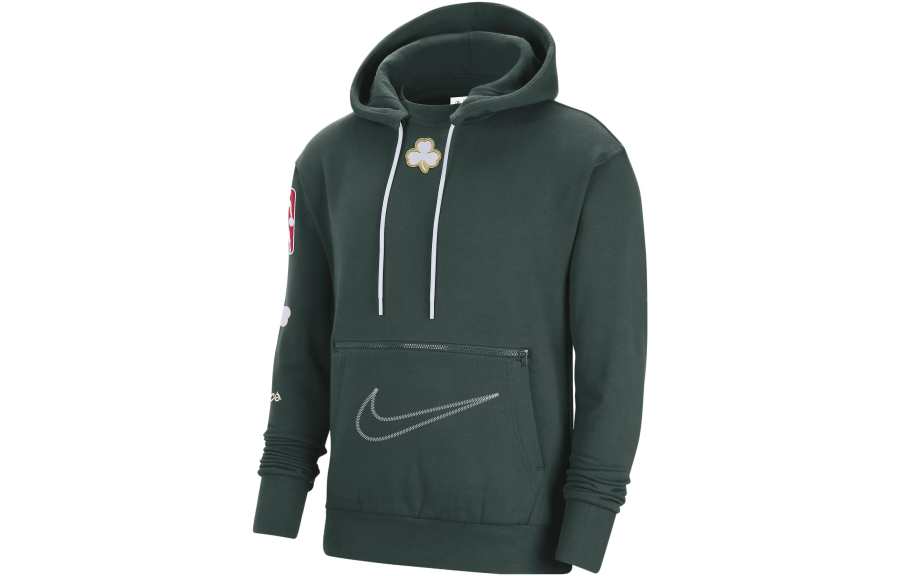 Nike Nike Nba Boston Celtics Courtside City Edition Fleece Loose Fit Hoodie