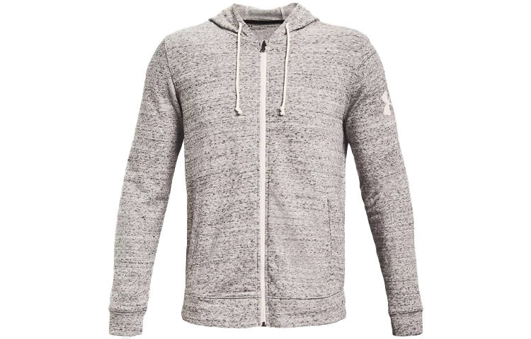 Under Armour Under Armour Rival Sweatshirts Men's Agate White Hooded Moderate Regular