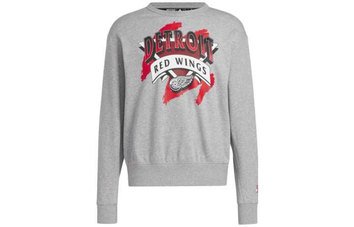 Adidas Adidas Sweatshirts Men's Gray Crew Neck Moderate Other