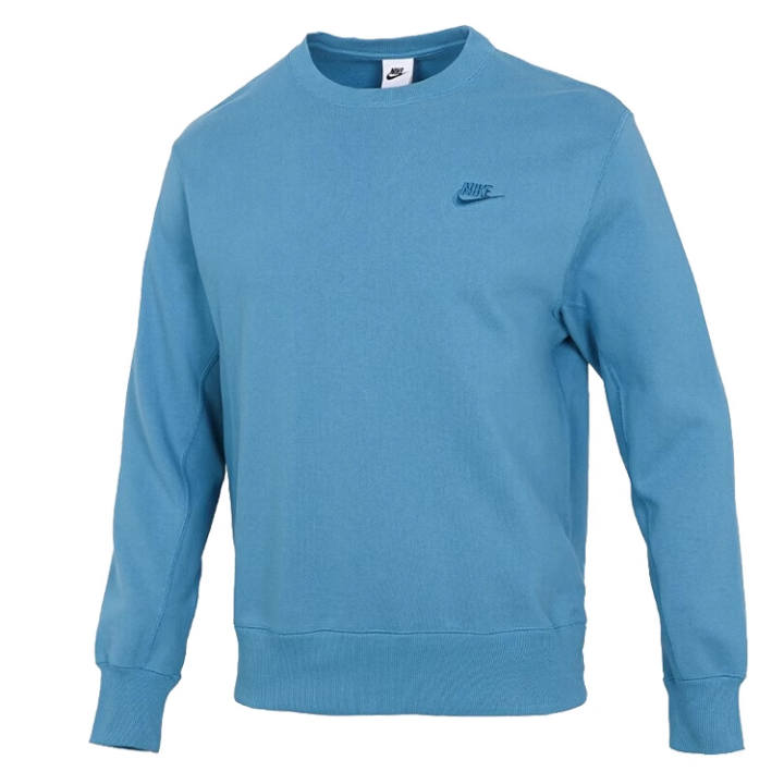 Nike Nike Sweatshirts Men's Blue Crew Neck Moderate Regular