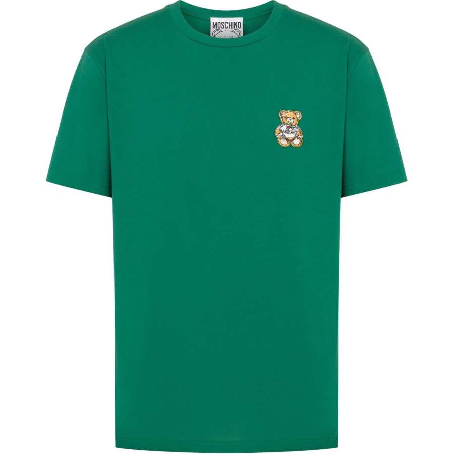 MOSCHINO Teddy Bear Patch Crewneck T Shirt