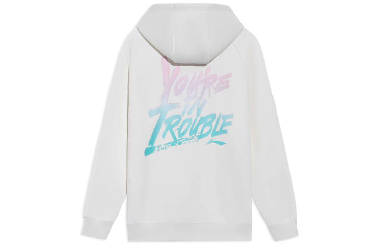 Li-Ning Li Ning Sports Basketball Collection Sweatshirt Unisex White