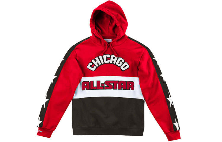 Mitchell Ness Mitchell & Ness Sweatshirt Unisex Red Black