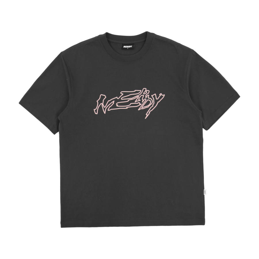 Nerdy T Shirts Unisex Charcoal Crew Neck Moderate Straight Fit