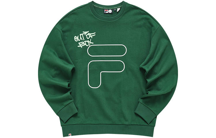FILA FUSION Sweatshirt Unisex Pine Needle Green Couple's