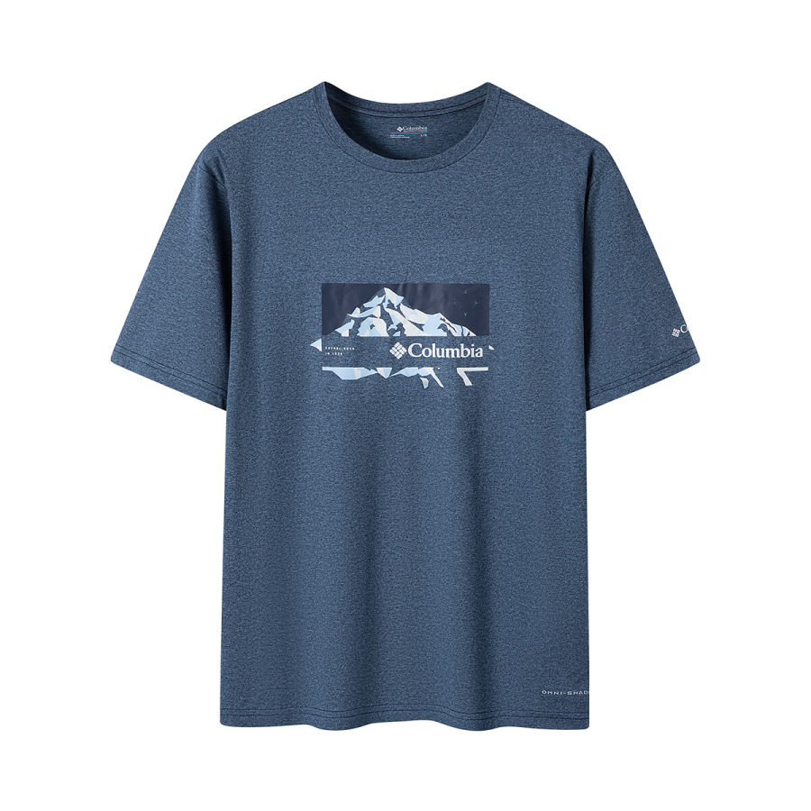 Columbia Quick Dry T Shirts Men's Blue