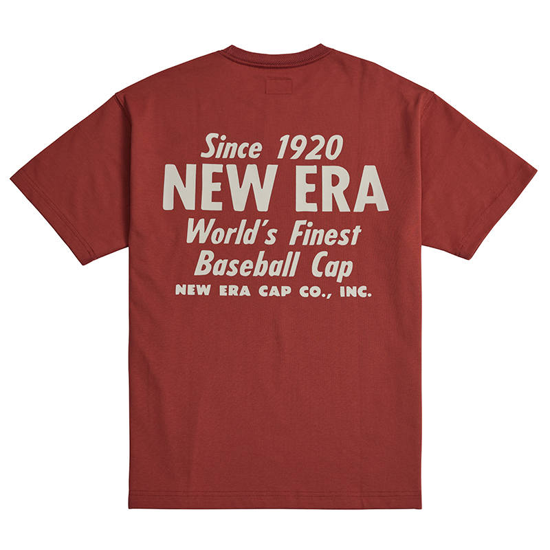 New Era T Shirt Unisex Terracotta