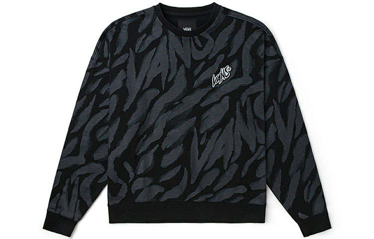 Vans Vans Sweatshirts Unisex Black Crew Neck Moderate Regular