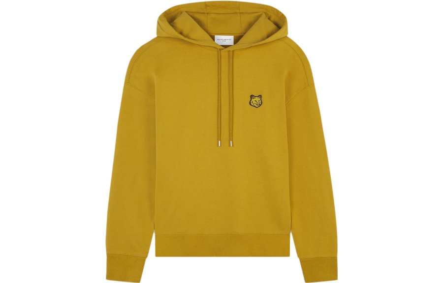 Maison Kitsune Maison Kitsune Fox Head Patch Drawstring Hoodie