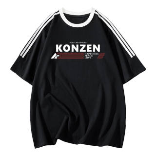 KONZEN· T Shirts Unisex Crew Neck Moderate Straight Fit