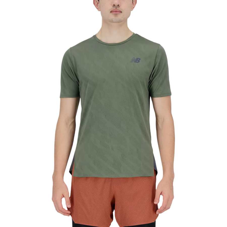 New Balance New Balance Q Speed T Shirt Men's Dark Olive Green