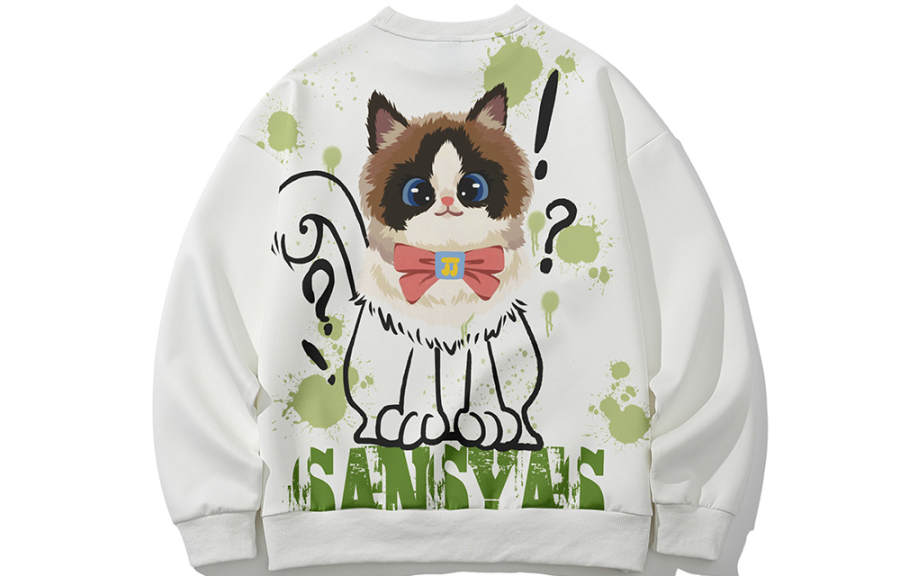 SANSYAS Sweatshirts Unisex Crew Neck Moderate