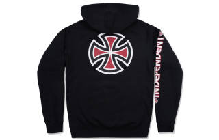 INDEPENDENT Sweatshirts Unisex Black Hooded Thickened Regular