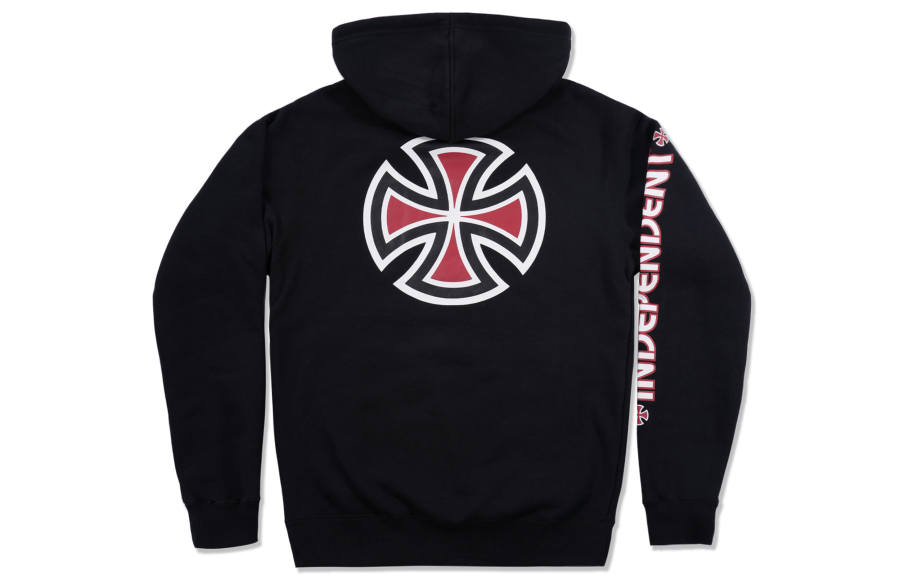INDEPENDENT Sweatshirts Unisex Black Hooded Thickened Regular