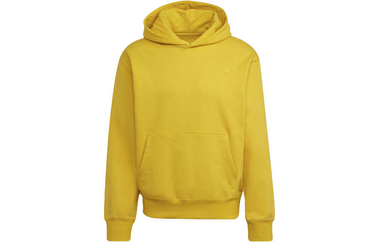 Adidas Originals Blue Version Collection Sweatshirts Unisex Yellow Hooded Moderate Regular