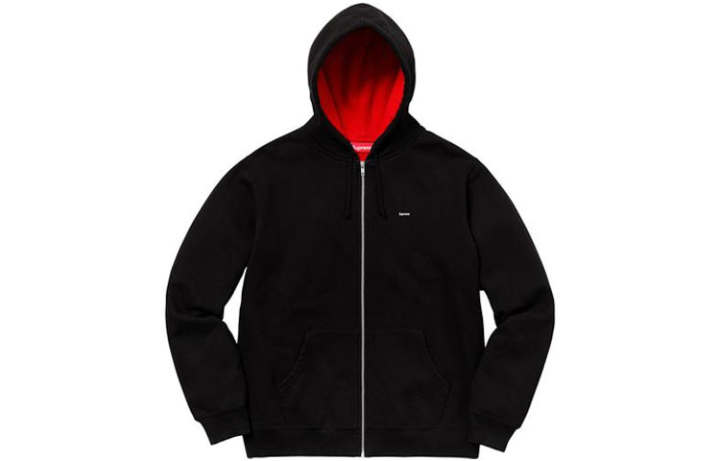Supreme Supreme Contrast Zip Up Hooded Sweatshirt