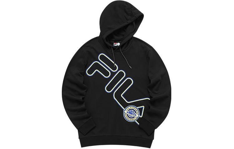 FILA FUSION Sweatshirts Men's Pitch Black Hooded Moderate Regular