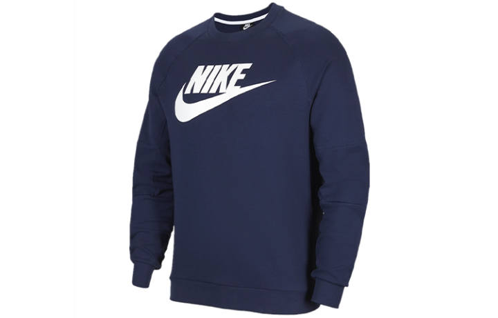 Nike Nike Sweatshirts Men's Dark Blue Crew Neck Moderate Regular