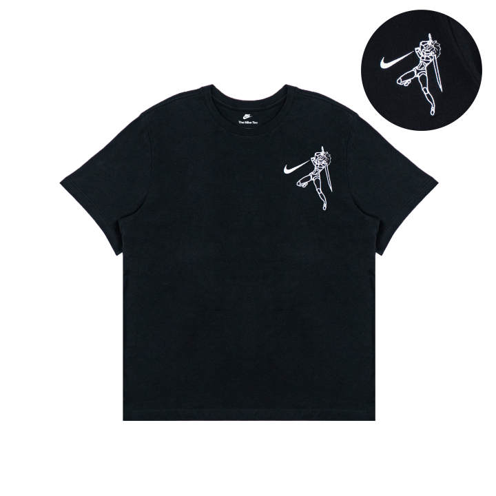 Nike Nike T Shirts Unisex Black Crew Neck Moderate Straight Fit