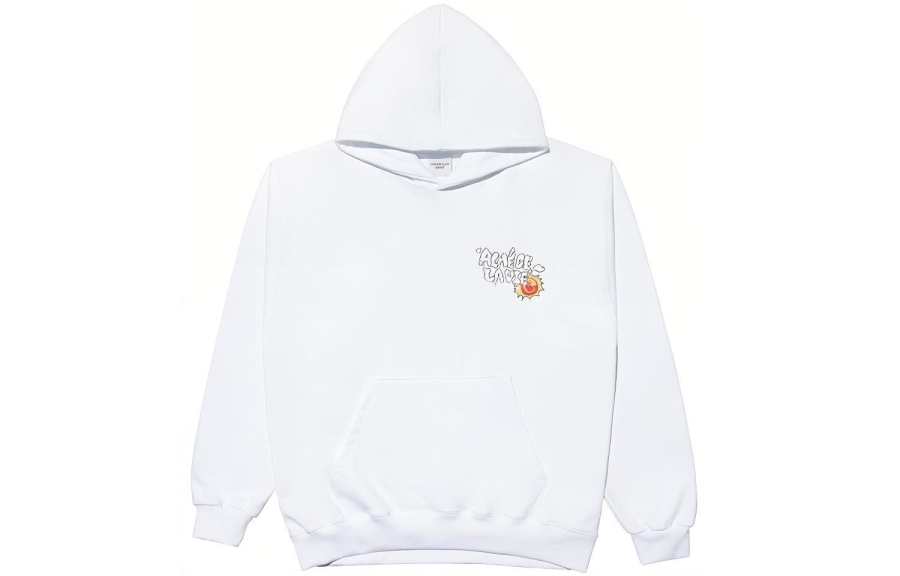 Acme De La Vie Sweatshirts Unisex White Hooded Moderate Regular
