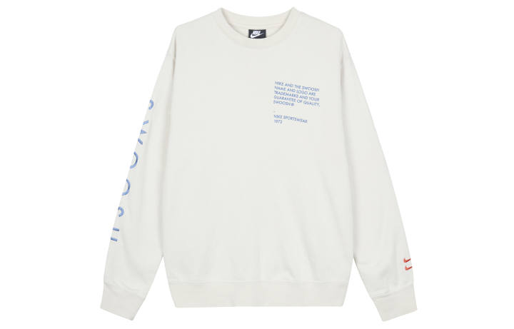 Nike Nike Sweatshirts Unisex White Crew Neck Moderate Regular