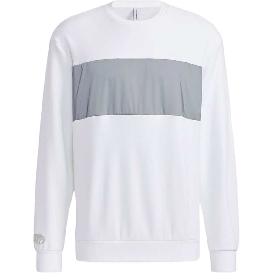 Adidas Neo Sweatshirts Men's White Crew Neck Moderate Regular