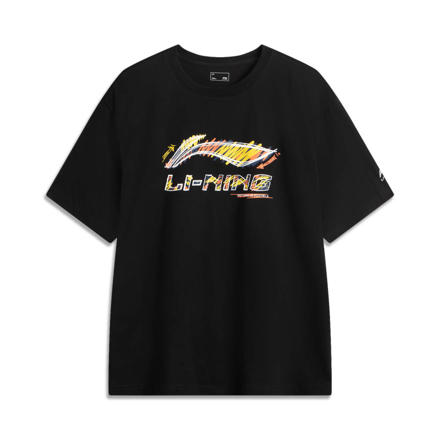 Li-Ning Li Ning Sports Life Collection T Shirt Men's Black/Yellow