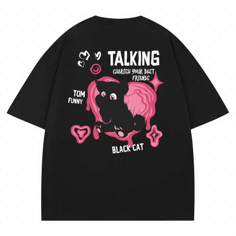 TALKING TOM T Shirts Unisex Crew Neck Moderate Straight Fit