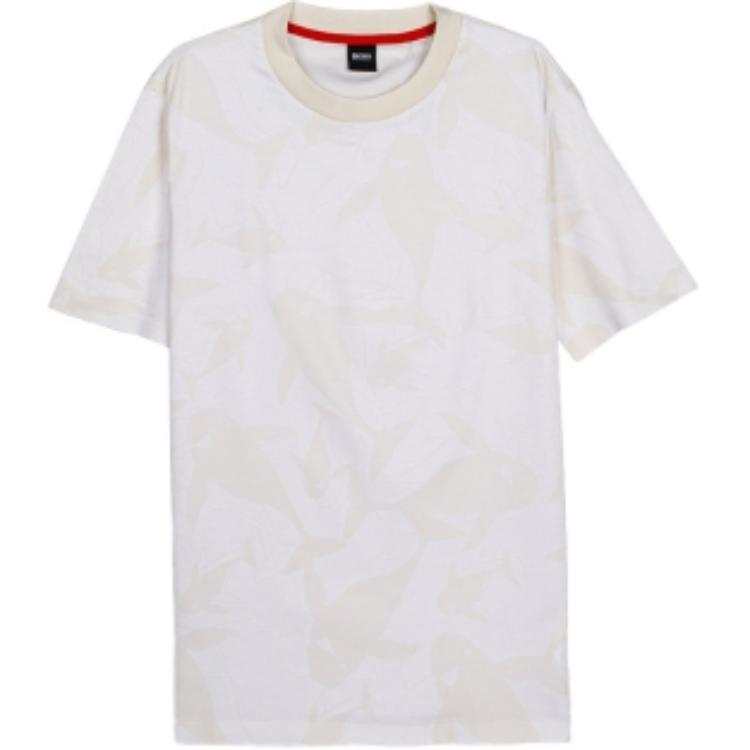 HUGO BOSS T Shirts Men's Beige Crew Neck