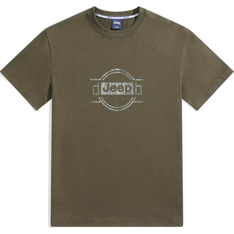 Jeep T Shirts Unisex Crew Neck Moderate Straight Fit