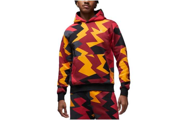 Jordan Jordan MVP Sweatshirts Men's Red Robe Red Hooded Moderate Regular