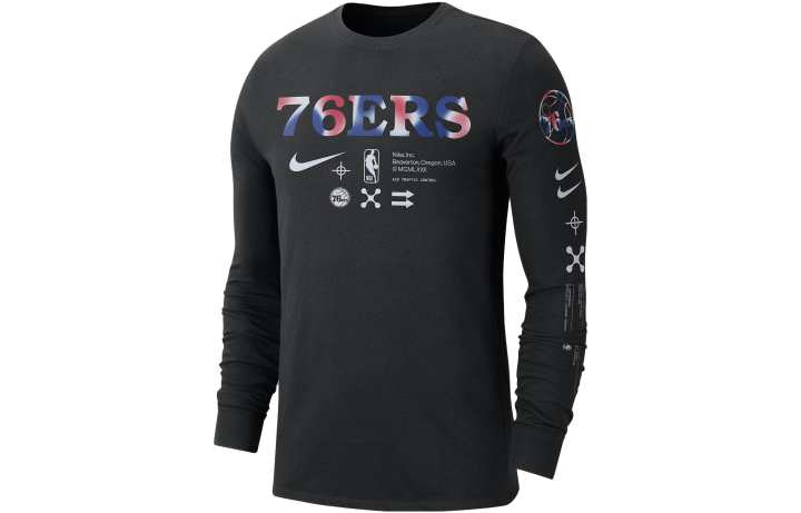 Nike Nike Philadelphia 76ers Men's Nike Nba Long Sleeve T Shirt