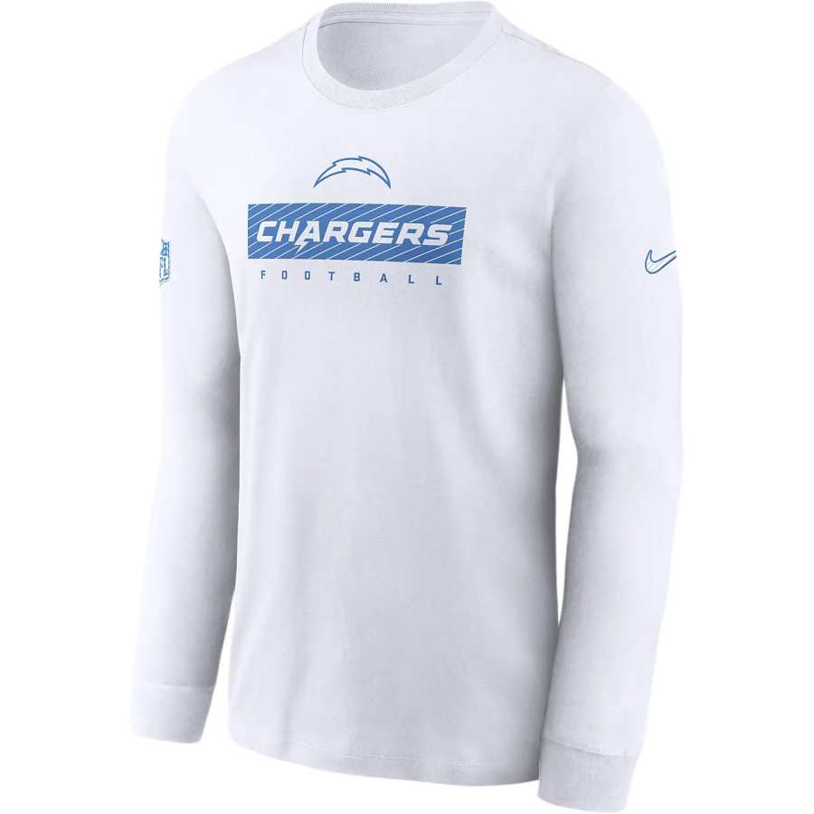 Nike Nike Los Angeles Chargers Sideline Team Issue Men's Nike Dri FIT Nfl Long Sleeve T Shirt