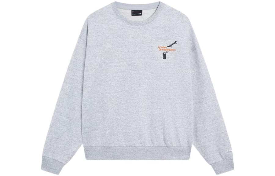 Li-Ning Li Ning Skateboard Sweatshirt Unisex Heather Gray