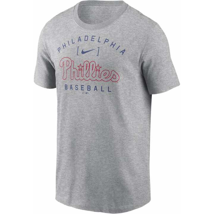 Nike Nike x MLB Philadelphia Phillies Home Team Athletic Arch T Shirt Men's Charcoal Heather