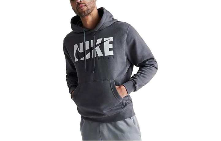 Nike Nike Sweatshirts Men's Gray Hooded Moderate Regular