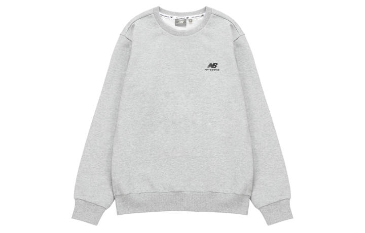 New Balance New Balance Sweatshirts Unisex Light Gray Crew Neck Moderate Regular