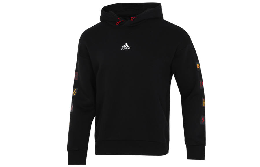 Adidas Adidas Sweatshirts Men's Black Hooded Moderate Regular