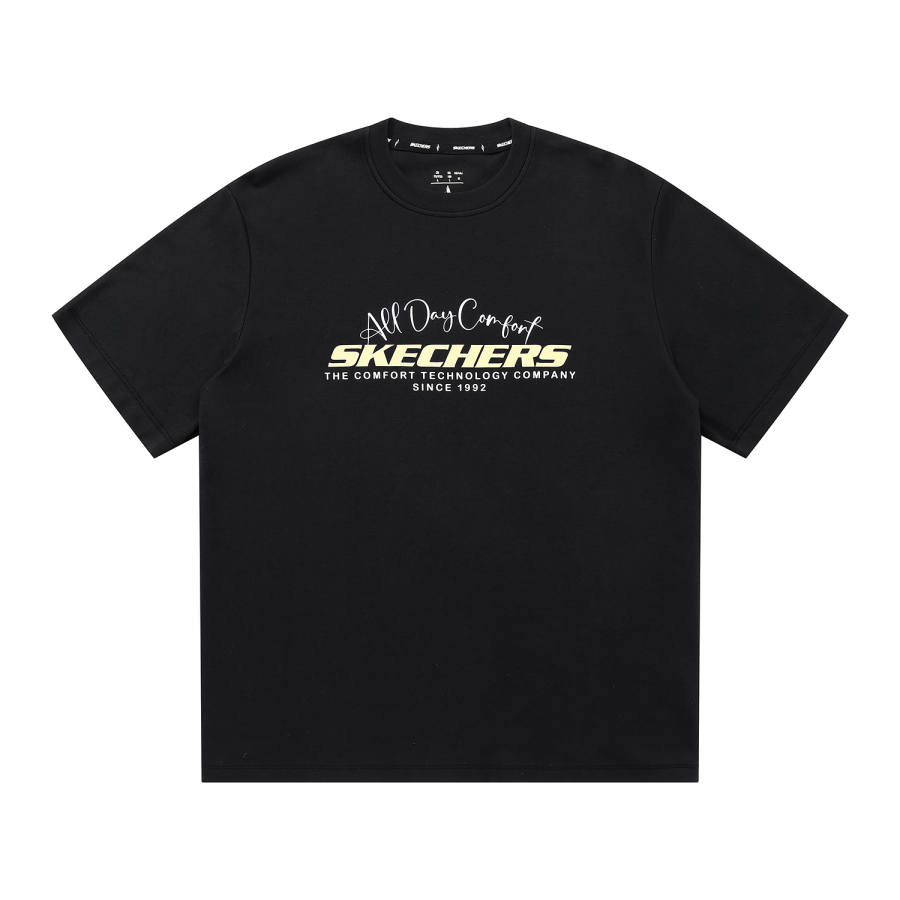 Skechers Elegant Diamond Collection T Shirt Unisex Pitch Black