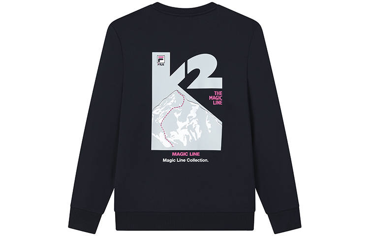 FILA Sweatshirts Men's Legend Blue Crew Neck Moderate Regular