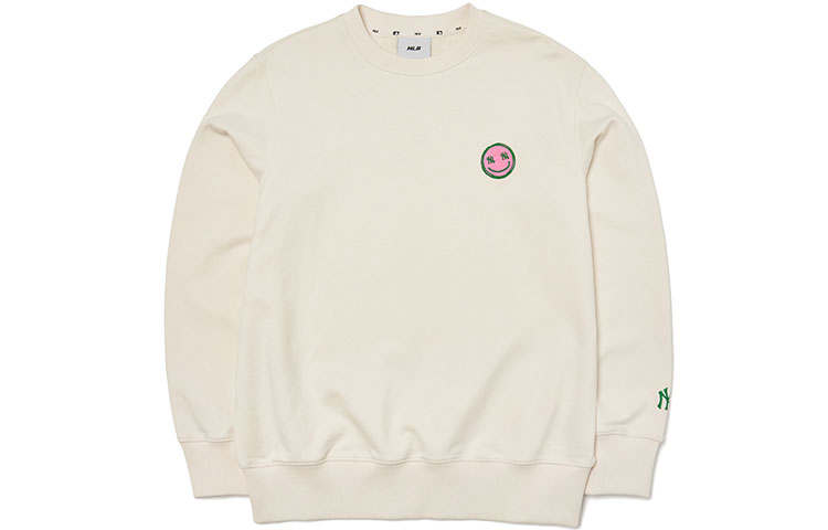 MLB MLB Sweatshirts Unisex Cream Crew Neck Moderate Regular